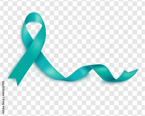 Vector illustration of ovarian cancer awareness tapes isolated on a ...