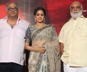 Sridevi at Mom Movie Trailer Launch Photos