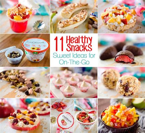 11 Healthy Snack Ideas - Sweet Treats for On-The-Go