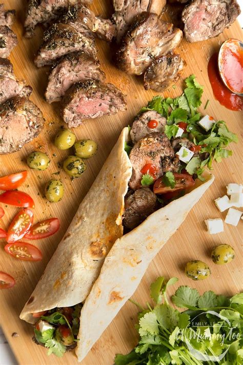 Herb Crusted Lamb Wrap Recipe with Homemade Flatbread | Recipe ...