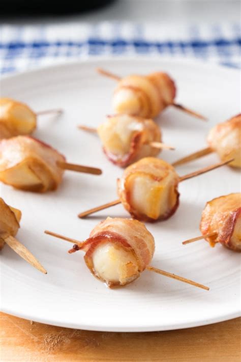 Air Fryer Frozen Bacon Wrapped Scallops - Simply Air Fryer