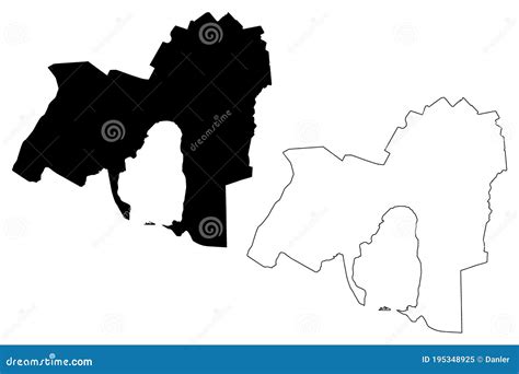 Nakuru City Republic of Kenya Map Vector Illustration, Scribble Sketch ...