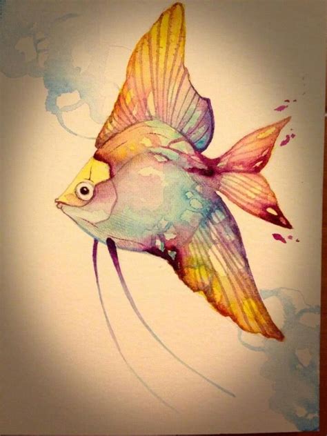 Erica calardo swim 2 | Fish drawings, Watercolor fish, Fish art