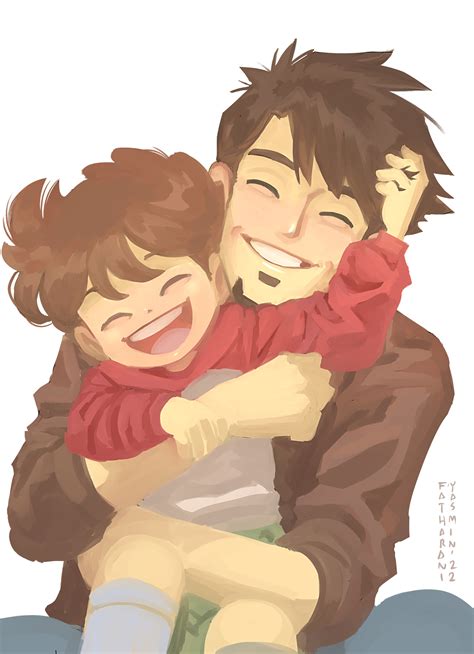 ArtStation - father hugging son