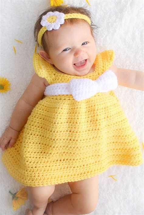 15+ Easy Free Crochet Baby Dress Patterns