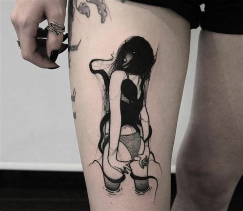 Creepy Tattoos, Leg Tattoos, Cute Tattoos, Body Art Tattoos, Sleeve ...