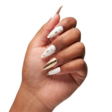 Instant Luxury Acrylic Press-On Nails- Grayson- Medium Stiletto