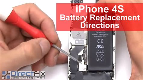 How to Replace the iPhone 4S Battery in 2 Minutes | DirectFix - YouTube