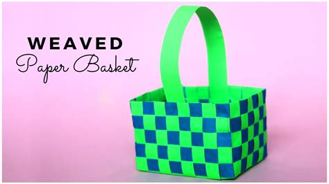 Paper Basket Weaving | Basket Making Craft | DIY Easter Basket Ideas ...