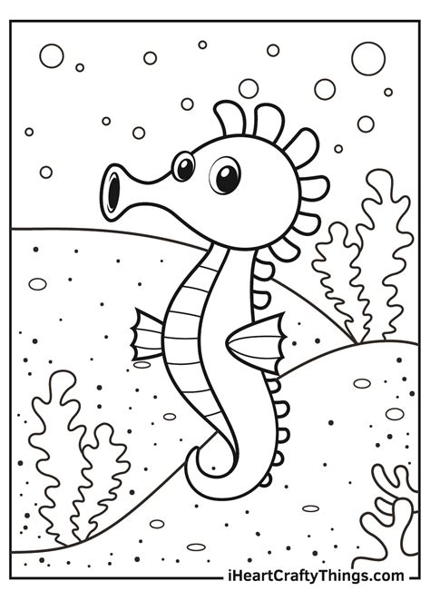 Seahorse Coloring Pages (Updated 2021)