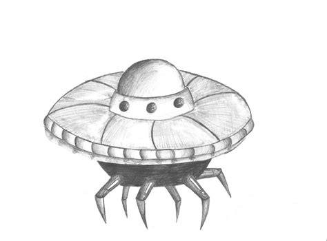 Alien Spaceship Drawing at PaintingValley.com | Explore collection of ...