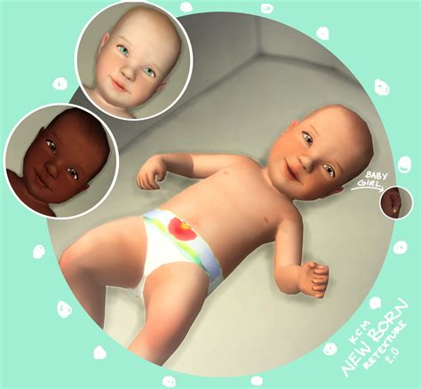 NEWBORN RETEXTURE 2.0 | Maxis match, Sims 4, Sims