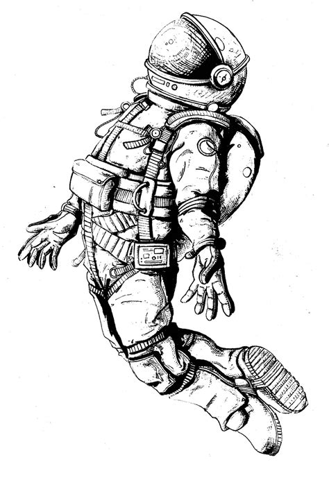 Astronaut Drawing Reference and Sketches for Artists