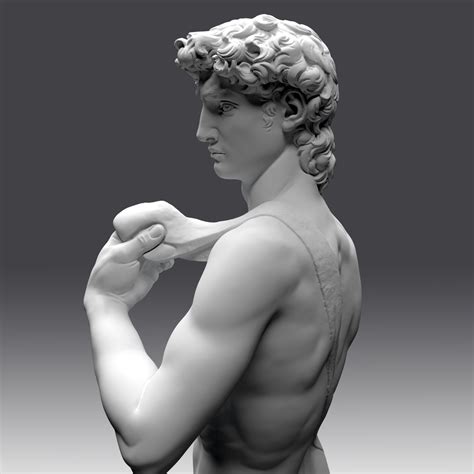 david statue michelangelo 3d obj