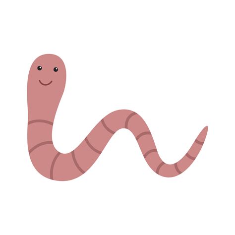 Cartoon Worm illustration 18834557 Vector Art at Vecteezy