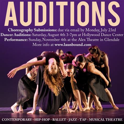 Dancer Auditions in Los Angeles for LA Unbound Dance Company