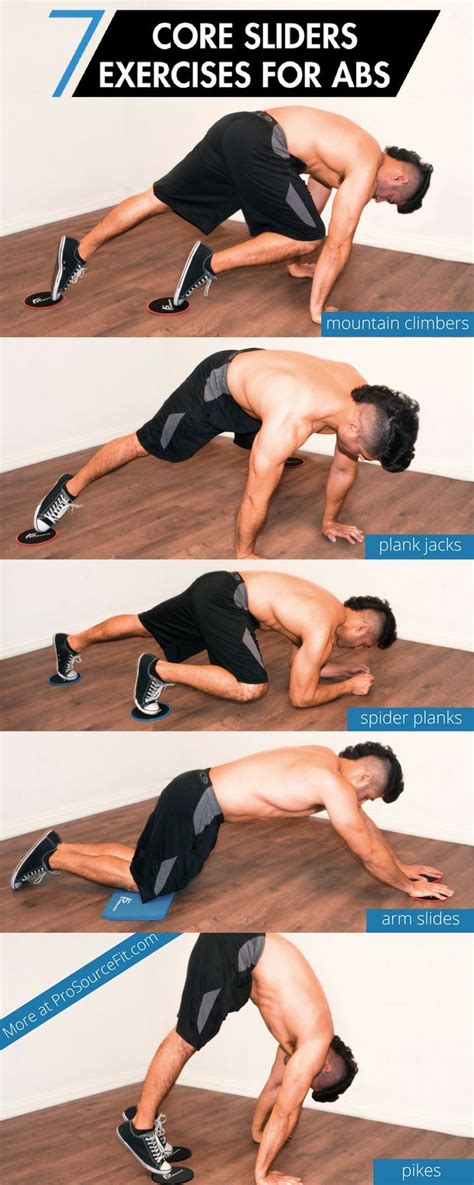 7 Core Sliders Exercises for an Amazing Ab Workout | Slider exercises ...