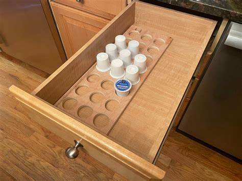 Wooden Storage for K-Cup Pods, Coffee Pod - Organizer Insert Insert for ...