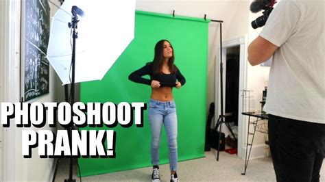 Take Your Clothes Off PhotoShoot PRANK !! - YouTube