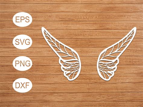 Angel Wing Silhouette, Silhouette Svg, Angel Wings, Svg Cuts, Line Art ...