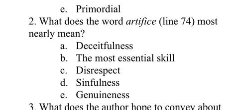 What is artifice? : r/APStudents