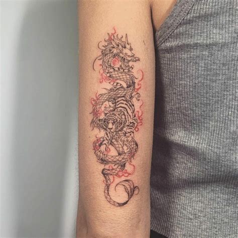 Chinese Dragon Tattoo Forearm