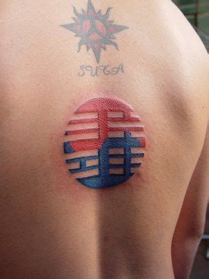 south korean flag tattoo, so Cool!!! A smaller version of this would be ...