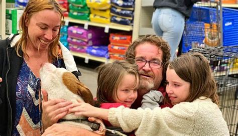 The family was reunited with their dog, who went missing in the summer ...