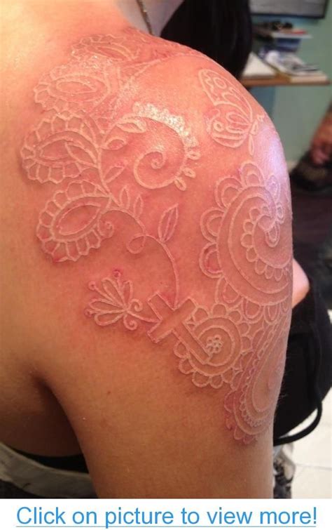 White ink lace tatto. # View temporary tattoos here http://www.iosapps8 ...