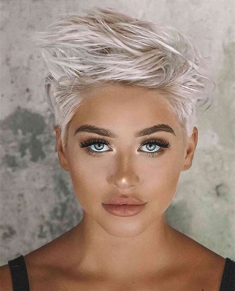 19 Prettiest Platinum Pixie Cuts for Cooler Blonde Crop