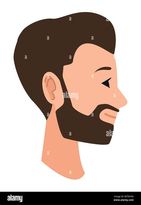 Young man face head profile cartoon Stock Vector Image & Art - Alamy