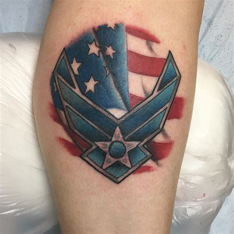 US Airforce Forearm Tattoo - Veteran Ink