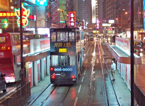 Tram by Night, Hong Kong | the historic HK trams - a GREAT w… | Flickr