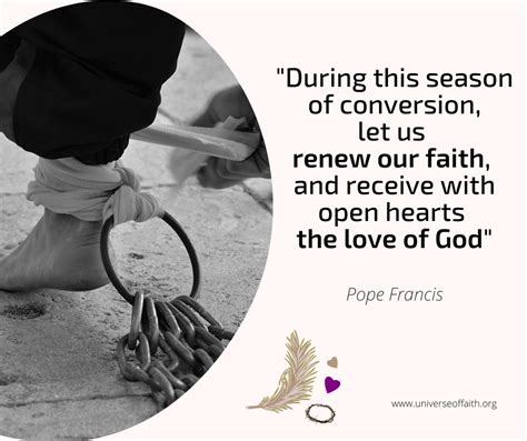 Top Pope Francis' Lent Quotes - Universe of Faith