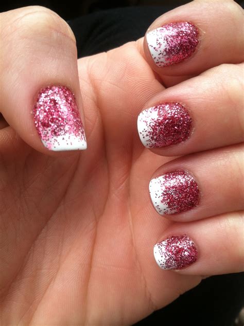 Shellac. Glitter!! | Fingernail polish designs, Shellac nail designs ...