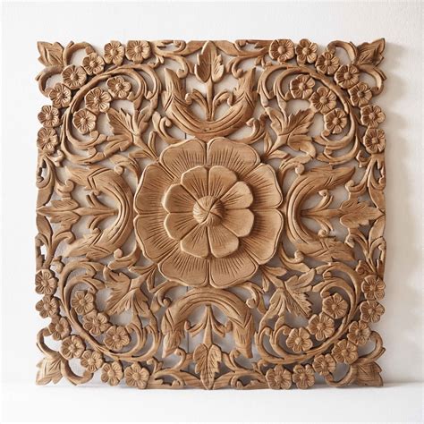 Natural Wooden Wall Art Panel