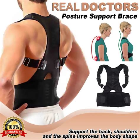 Real Doctor Posture Support Brace Corrector Belt Back Brace Strap for ...