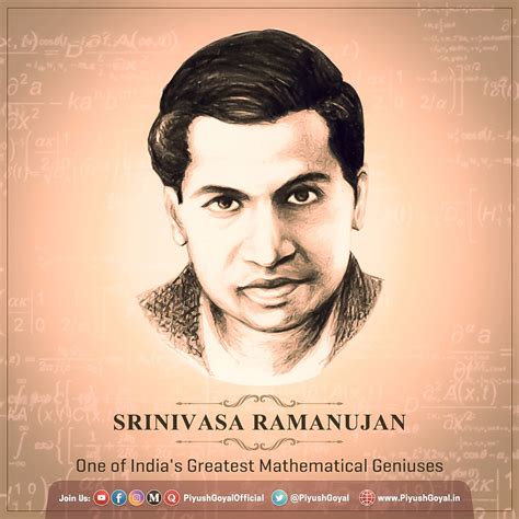 Remembering the renowned Indian mathematician, Srinivasa Ramanujan, on ...