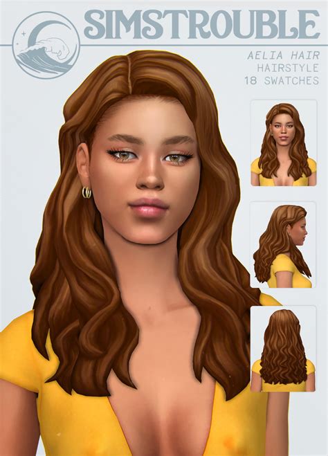 Sims 4 short curly wavy hair maxis match - wapmaz