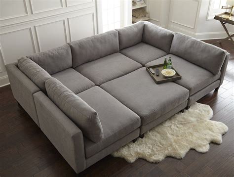 Chelsea Modular 120" Wide Symmetrical Modular Corner Sectional ...