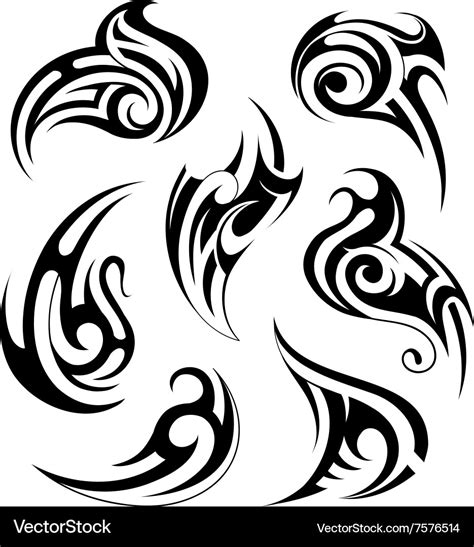 Tribal tattoo design Royalty Free Vector Image