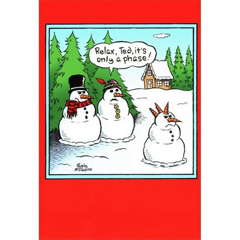 Nobleworks Only a Phase Box of 12 Funny / Humorous Christmas Cards ...