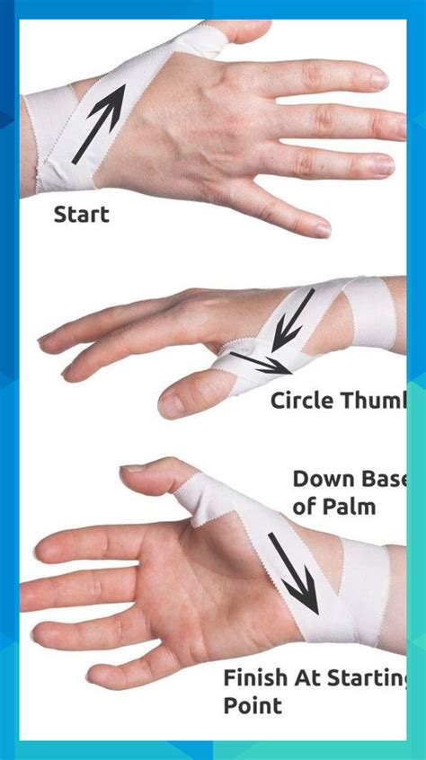 how to wrap a sprained thumb with finger tape - Google Search # ...