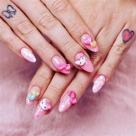 Hello Kitty Nails Aesthetic