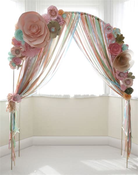 14 Beautiful Wedding Arch Ideas | Paper flowers wedding, Wedding arch ...