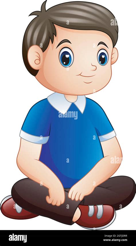 Cartoon Boy Sitting On Floor High Resolution Stock Photography and ...