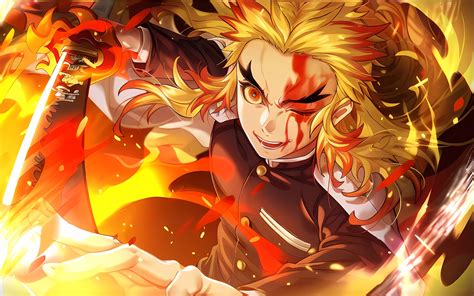 2560x1600 Resolution Kyojuro Rengoku in Demon Slayer 2023 Digital Art ...