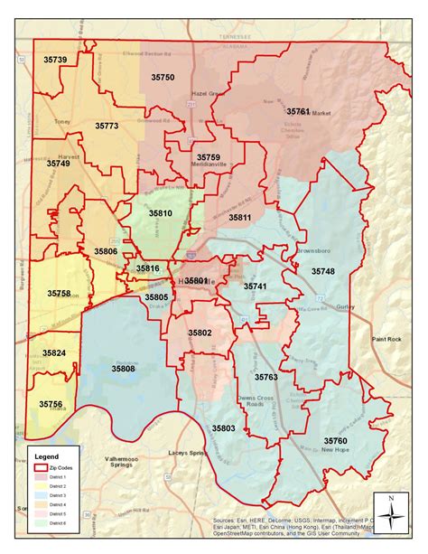 Madison County Zip Code Map - Map