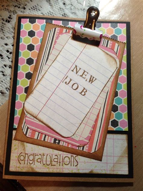 congrats new job card | Fancy fold card tutorials, New job card, Job cards