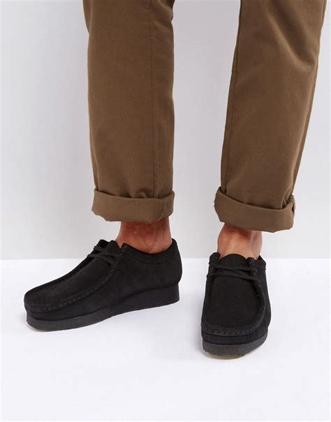 CLARKS ORIGINALS WALLABEE SUEDE SHOES - BLACK. #clarksoriginals #shoes ...